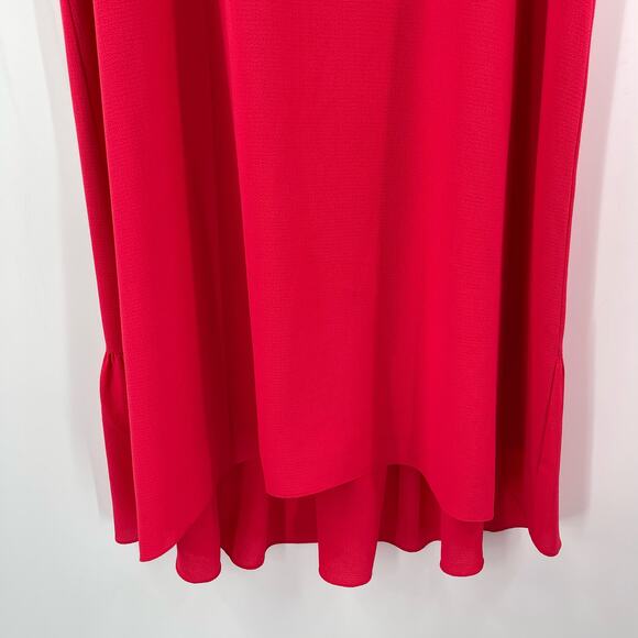 CHELSEA28 Dress Size Small Ruffle Back Fuchsia Pink Cocktail Evening Event - Picture 10 of 14